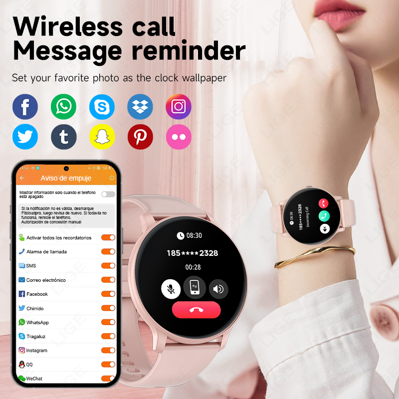 LIGE Bluetooth Call Smart Watc - Smartwatch Latest Watches For Men incelemesi ve fiyatı