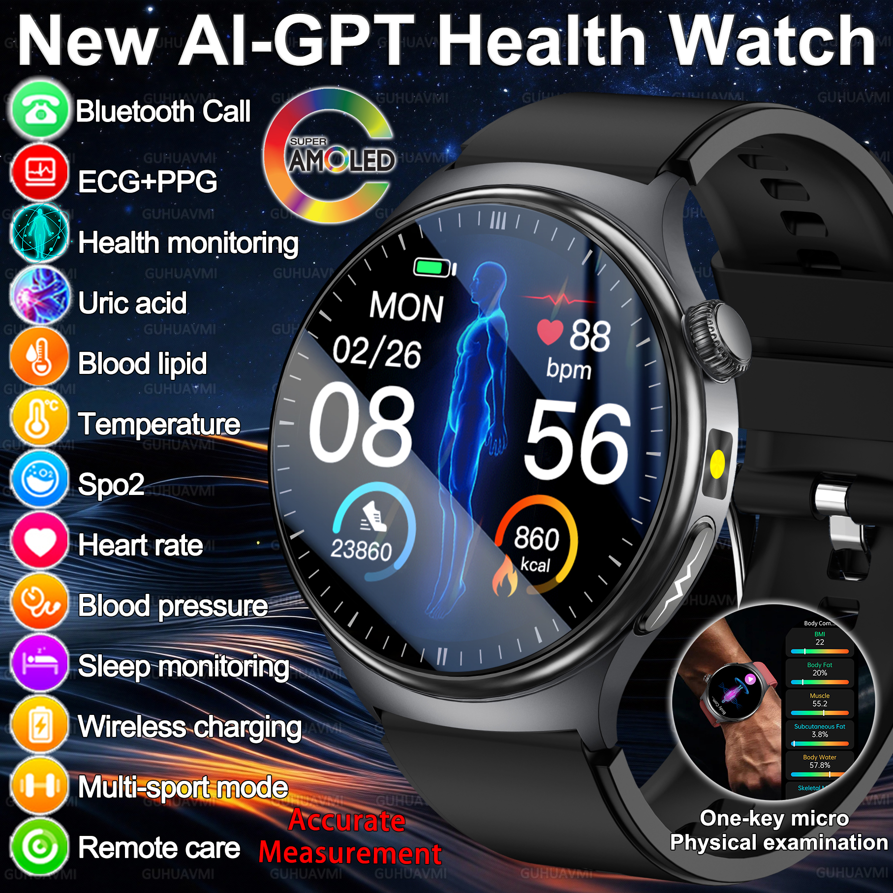 2026 New Accurate Diagnosis Sm - Smartwatch Health Watches incelemesi ve fiyatı