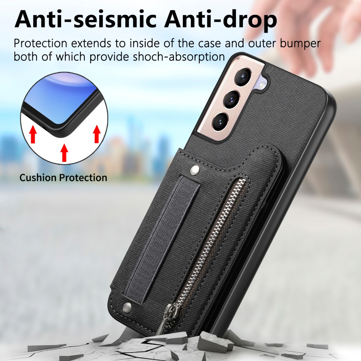 Flip Card Bag Phone Case For S - Samsung Galaxy Strap incelemesi ve fiyatı
