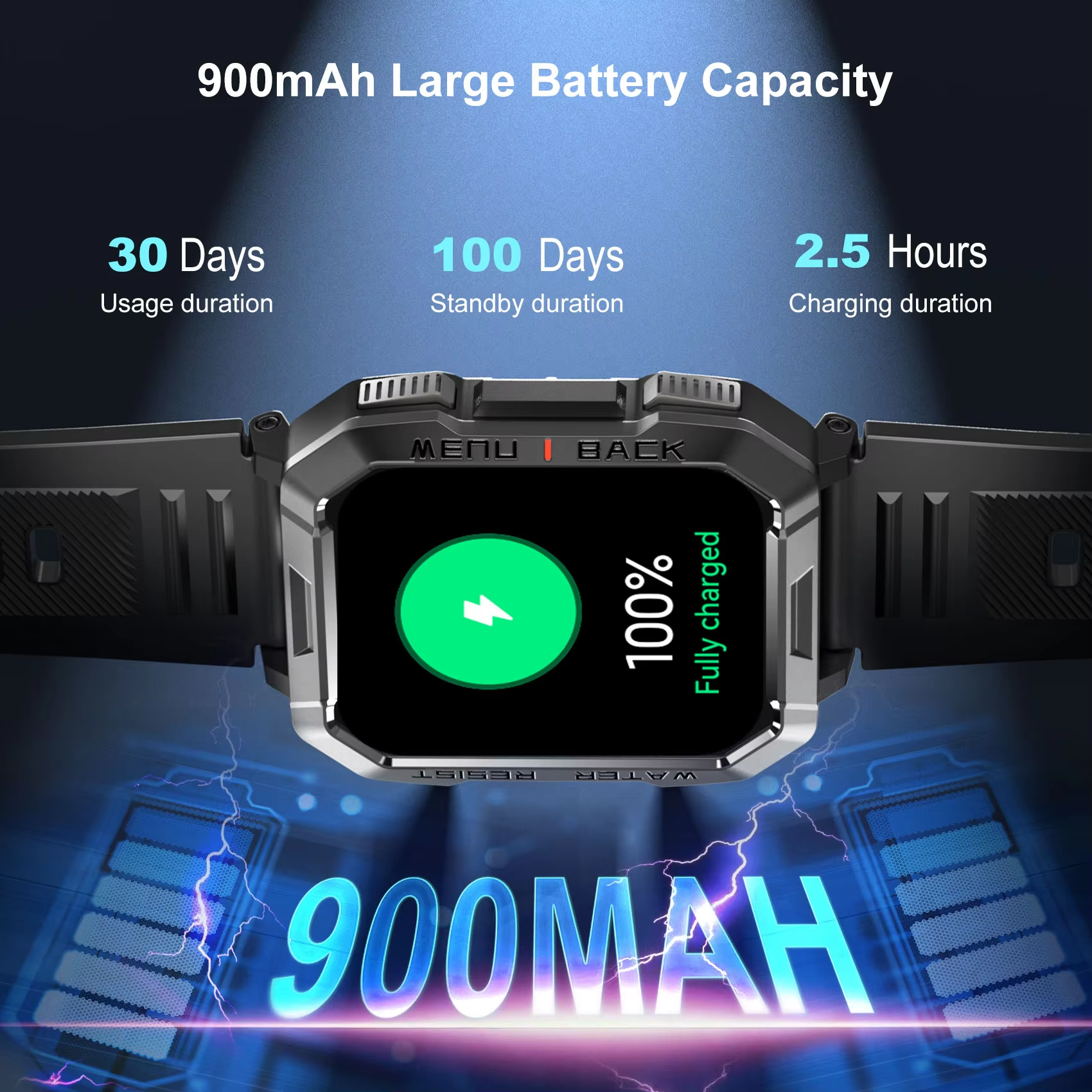 Blackview W60 Waterproof Smart - Smartwatch Square Watches For Men incelemesi ve fiyatı