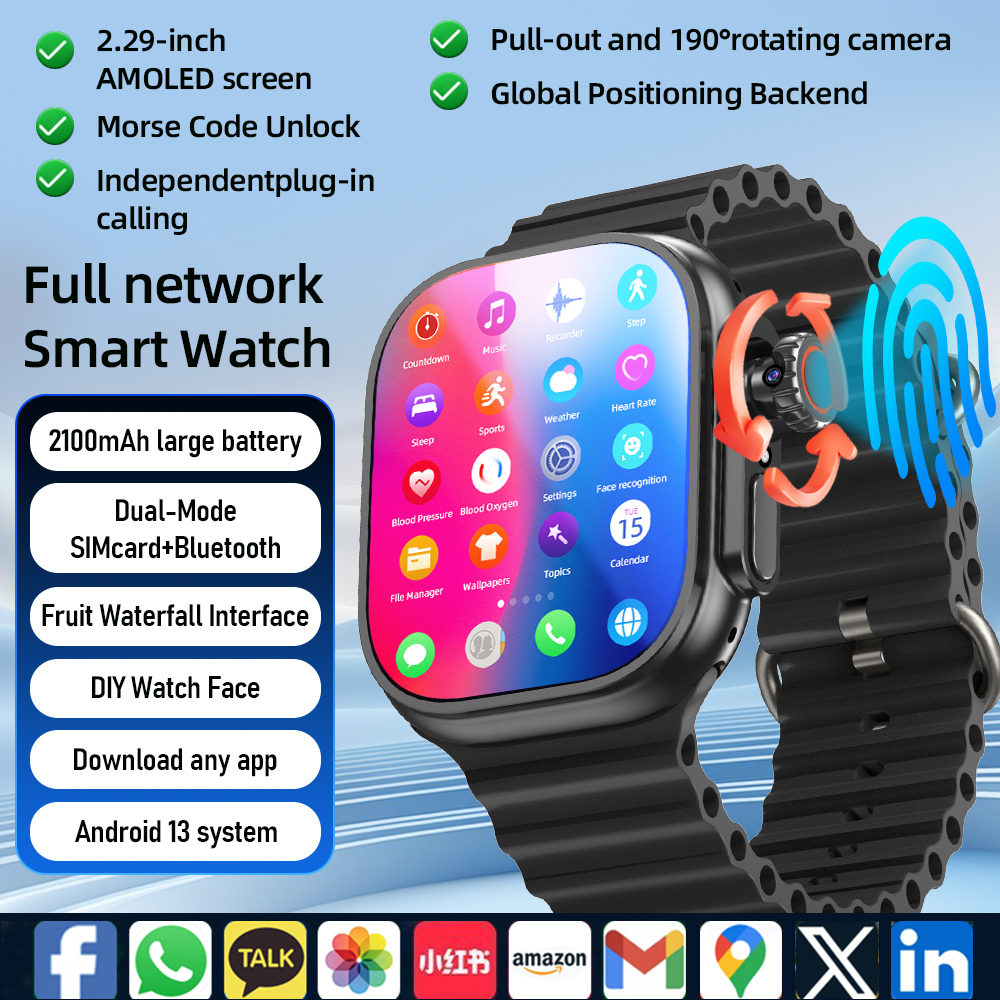 DW200 Smartwatch Men WIFI Touc - Smartwatch Square Watches For Men incelemesi ve fiyatı