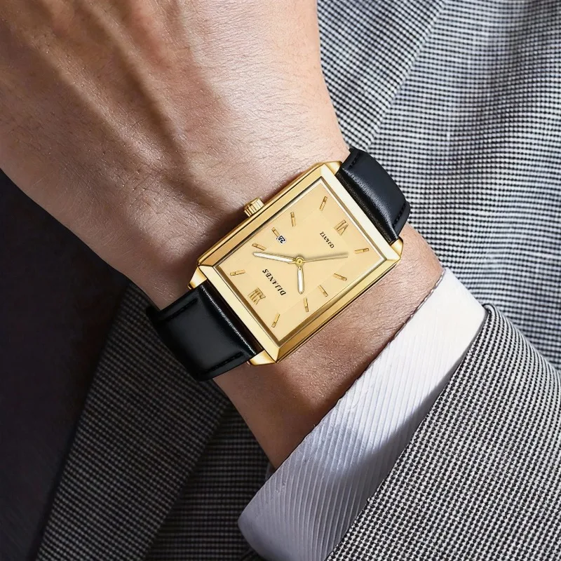 Casual Leather Men's Watches F - Smartwatch Square Watches For Men incelemesi ve fiyatı