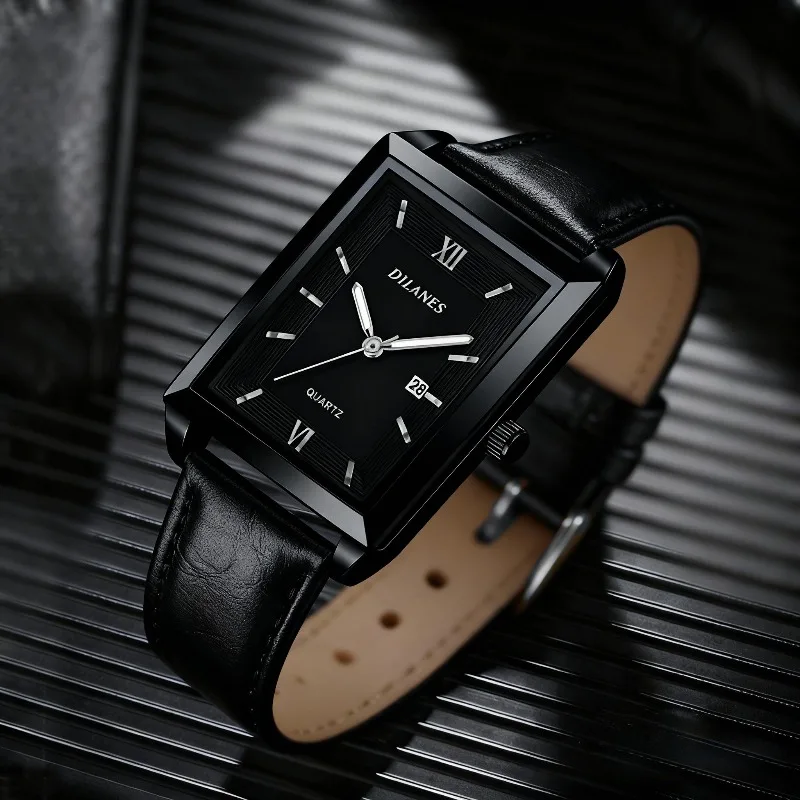 Casual Leather Men's Watches F - Smartwatch Square Watches For Men incelemesi ve fiyatı