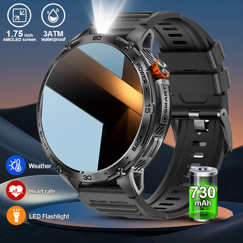 LIGE 730mAh Large Battery Ultr - Smartwatch Latest Watches For Men incelemesi ve fiyatı