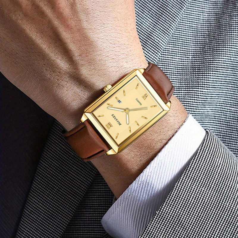 Casual Leather Men Watches Sim - Smartwatch Square Watches For Men incelemesi ve fiyatı