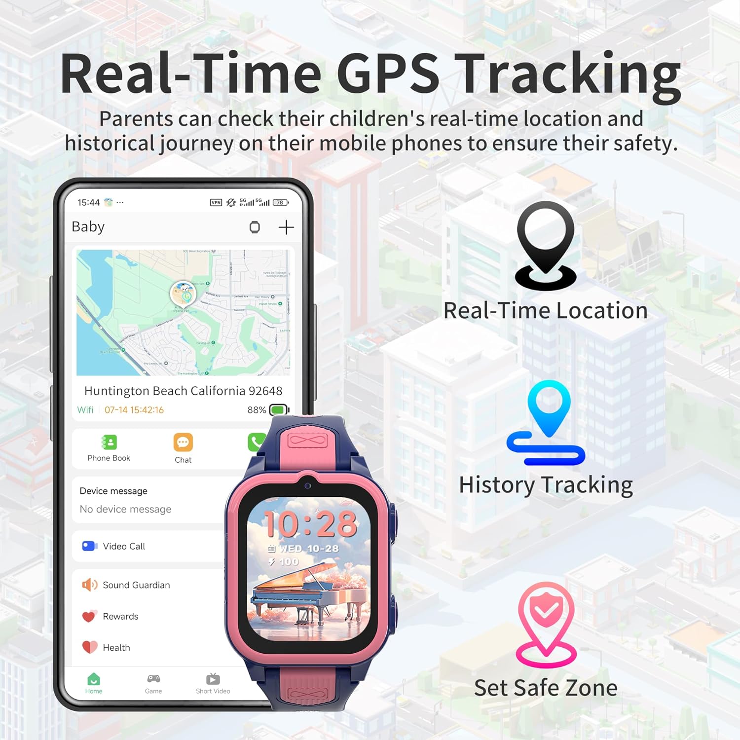 4G Kids Smart Watch with GPS T - Smartwatch Watches Kids incelemesi ve fiyatı