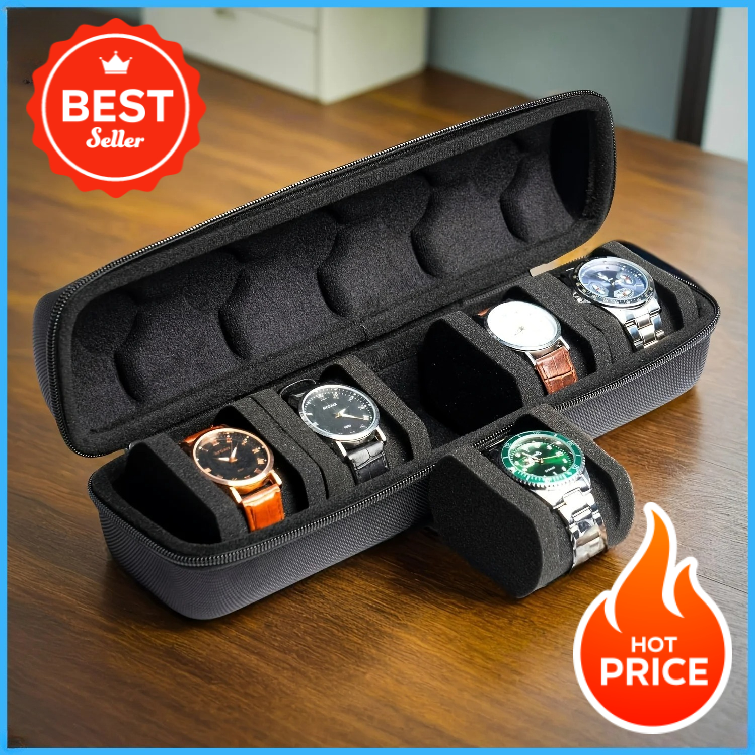 1pc 5-Slot Watch Case | Hard S - Tag Watches Smartwatch incelemesi ve fiyatı