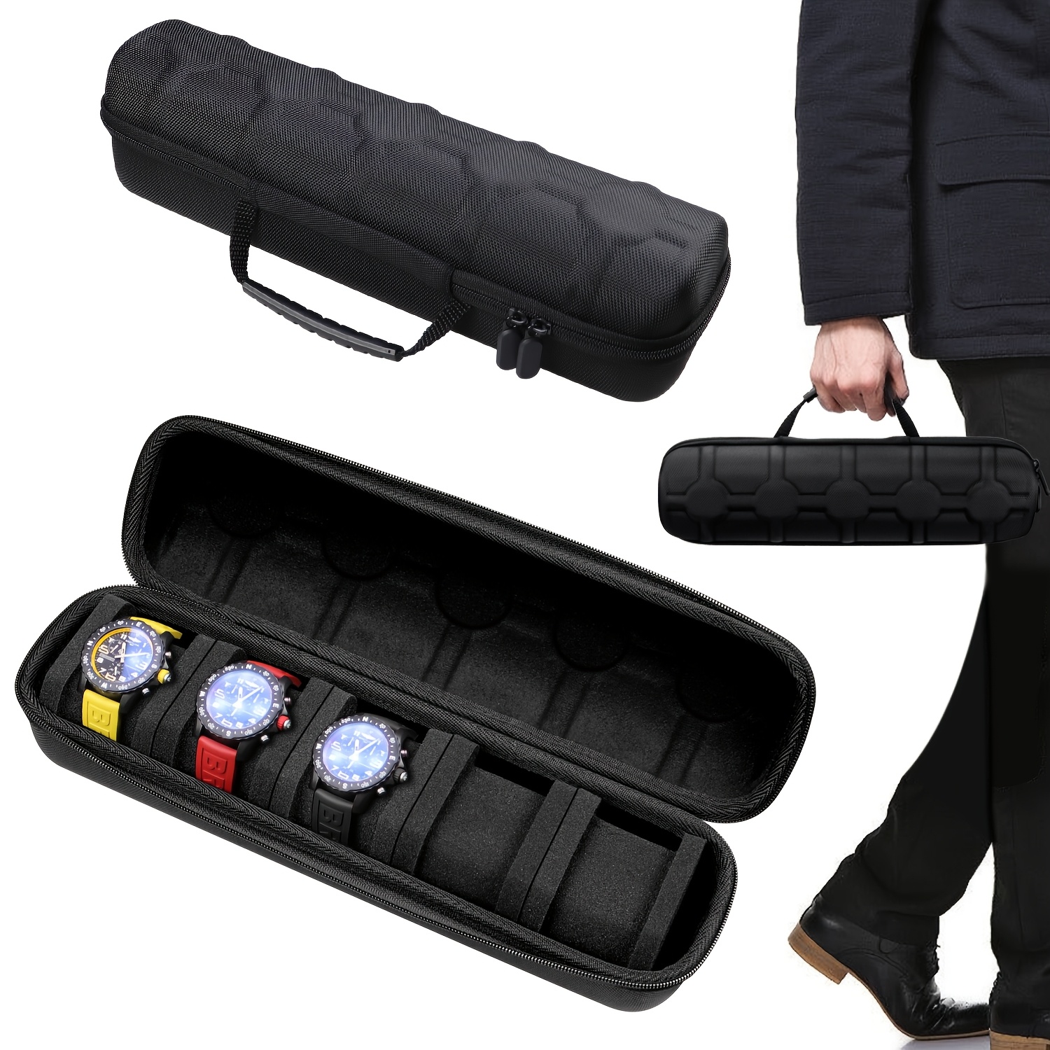 1pc 5-Slot Watch Case | Hard S - Tag Watches Smartwatch incelemesi ve fiyatı