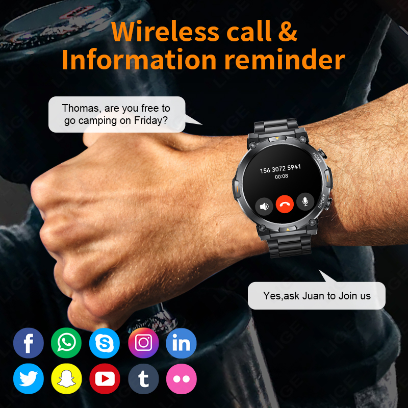 LIGE Outdoor Sports Smart Watc - Smartwatch Latest Watches For Men incelemesi ve fiyatı