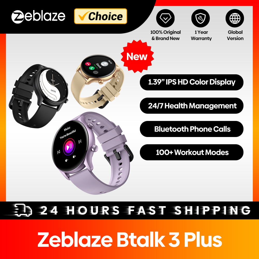 New Zeblaze Btalk 3 Plus Voice - Smartwatch Health Watches incelemesi ve fiyatı