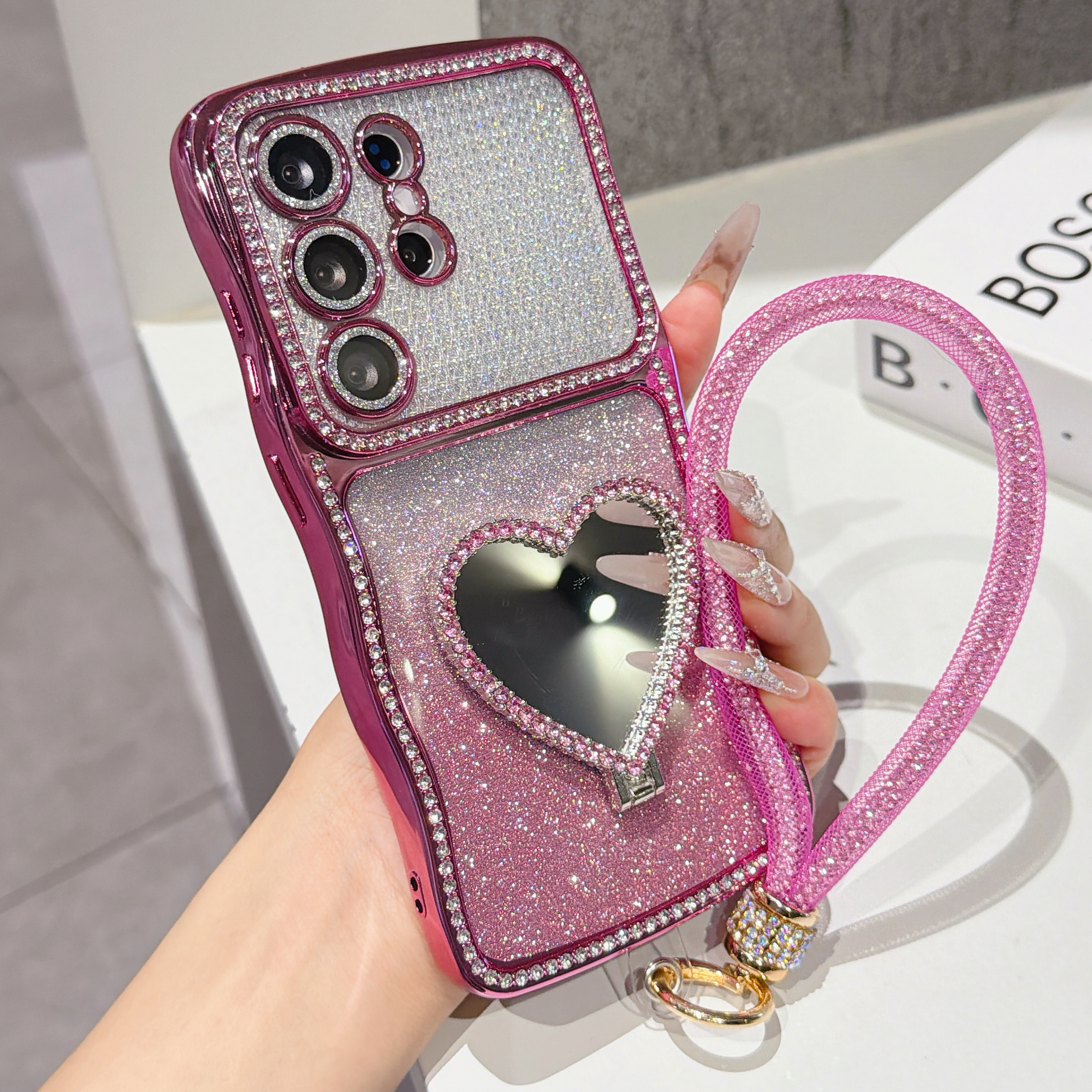 Gradient Glitter Rhinestone Ph - Samsung Galaxy Strap incelemesi ve fiyatı