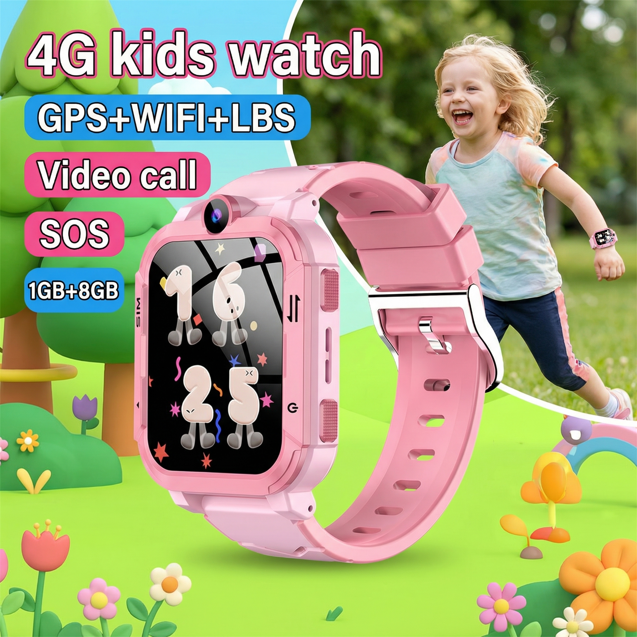 Smart Watch Kids 4G GPS WiFi L - Smartwatch Watches Birthday Gift For Boys With Gps incelemesi ve fiyatı