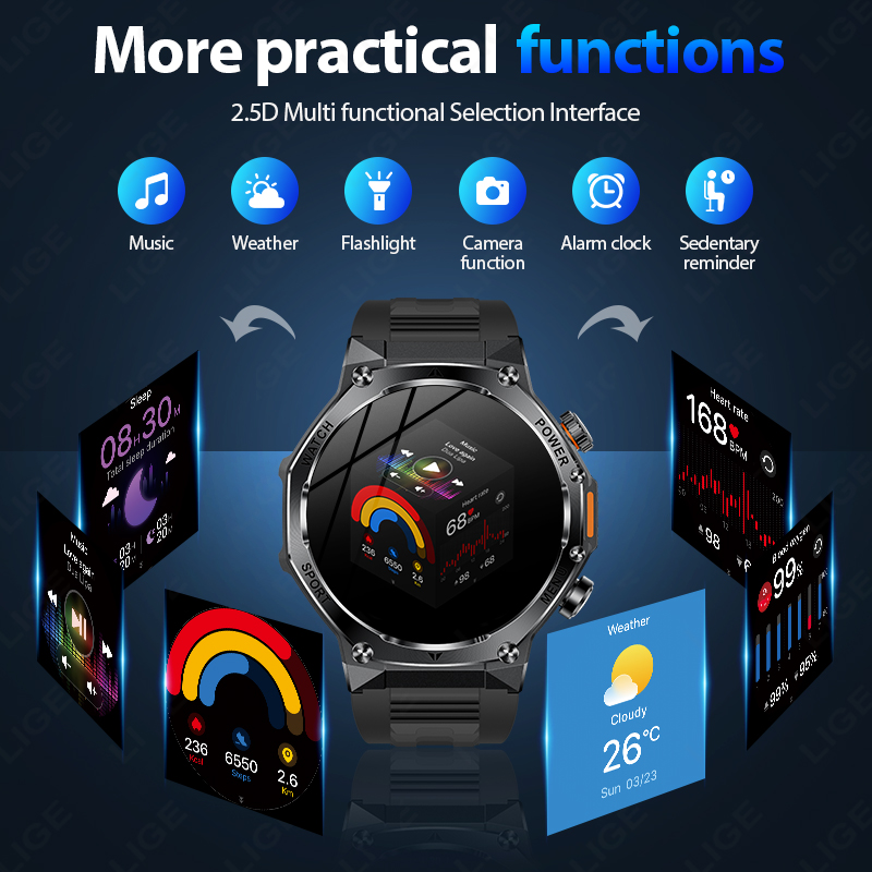 LIGE New Men 800mAh Ultra Long - Smartwatch Latest Watches For Men incelemesi ve fiyatı