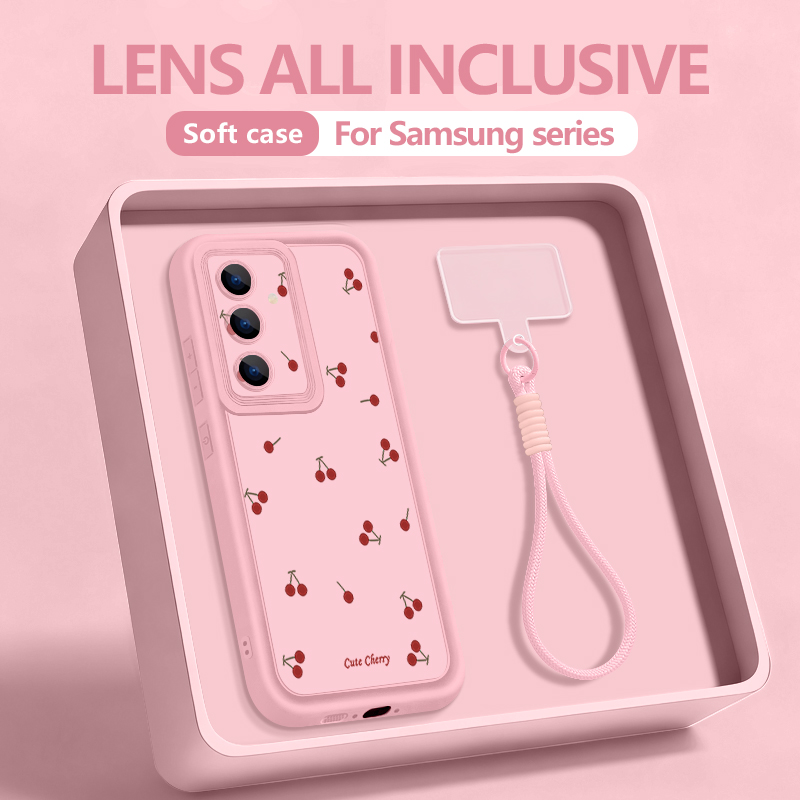 Little Cherry Pattern Lanyard  - Samsung Galaxy Strap incelemesi ve fiyatı