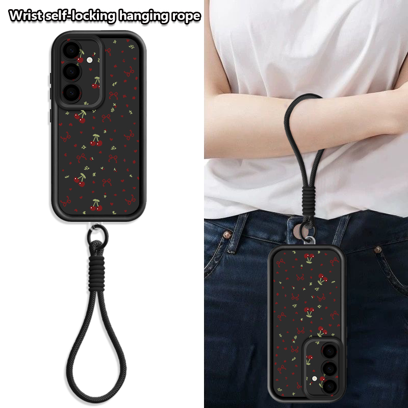 Little Cherry Pattern Lanyard  - Samsung Galaxy Strap incelemesi ve fiyatı