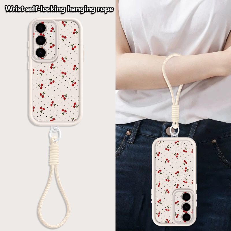 Little Cherry Pattern Lanyard  - Samsung Galaxy Strap incelemesi ve fiyatı