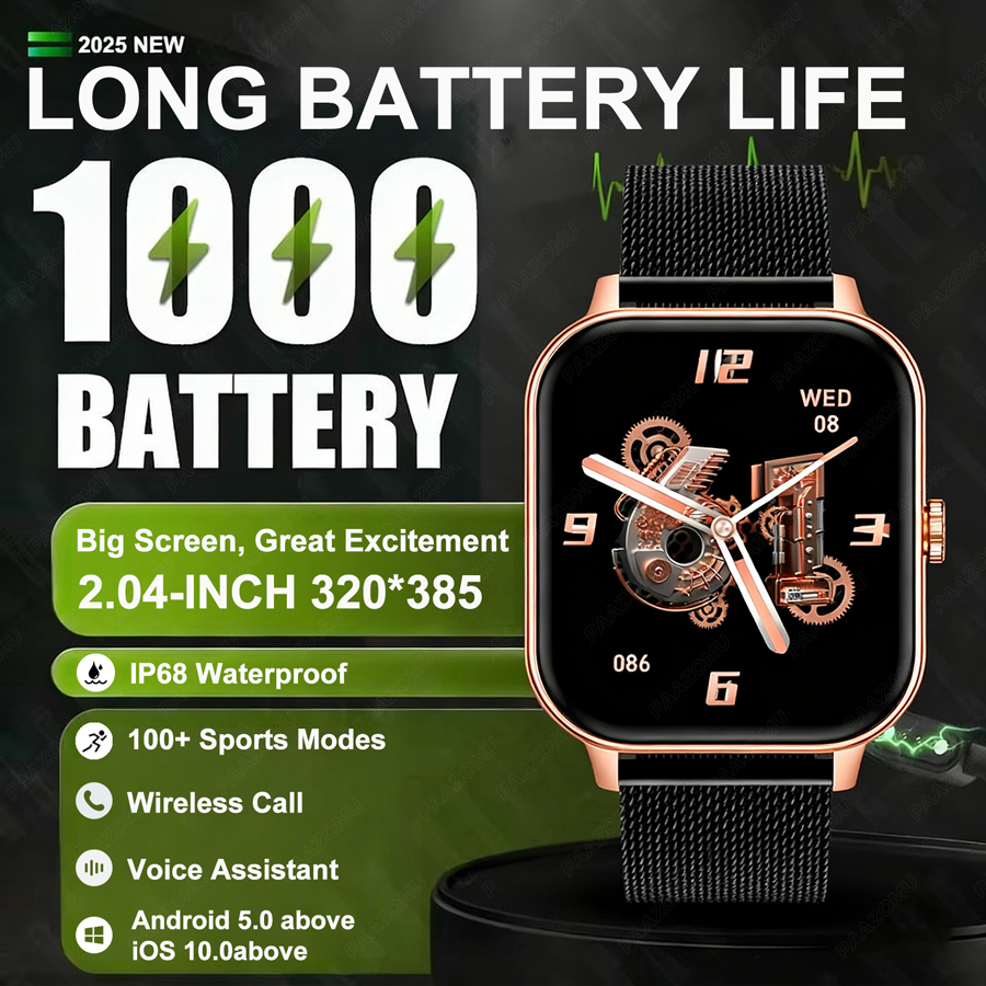 1000mAh Ultra Battery Sports S - Smartwatch Sports Watches For Women incelemesi ve fiyatı