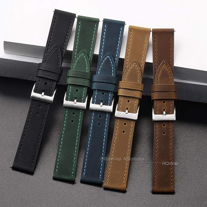 Vintage Cowhide Watch Strap Qu - Smartwatch Vintage Watches For Men incelemesi ve fiyatı