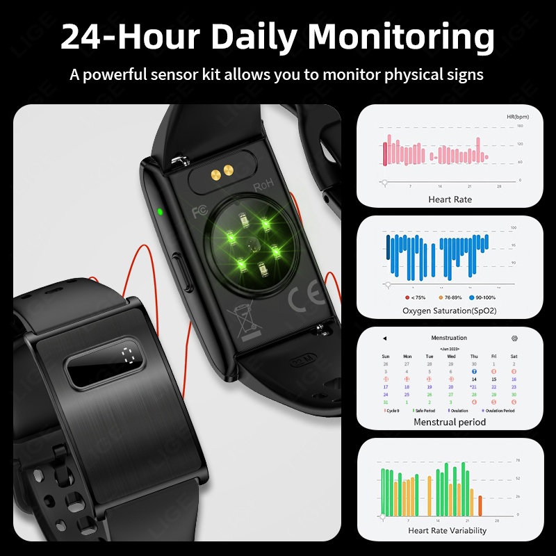 LIGE New Men's Digital Smart W - Smartwatch Running Watches For Men incelemesi ve fiyatı