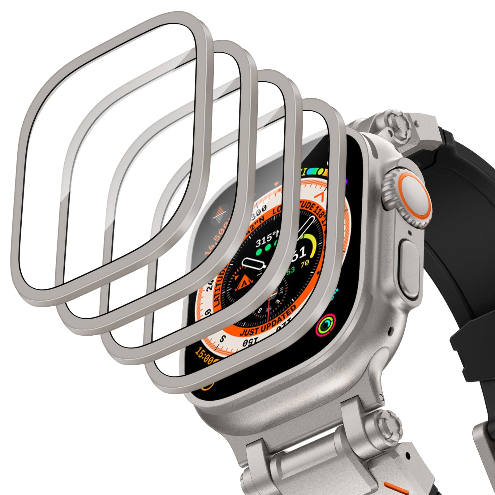 Aluminium Alloy Case+Tempered  - Smartwatch Apple Watches For Men incelemesi ve fiyatı