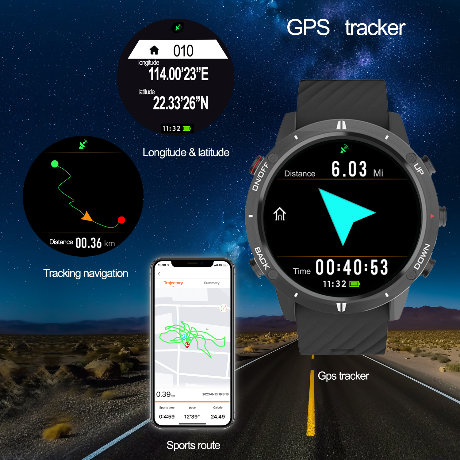2024 New Sunroad GPS Sports Wa - Smartwatch Running Watches For Men incelemesi ve fiyatı