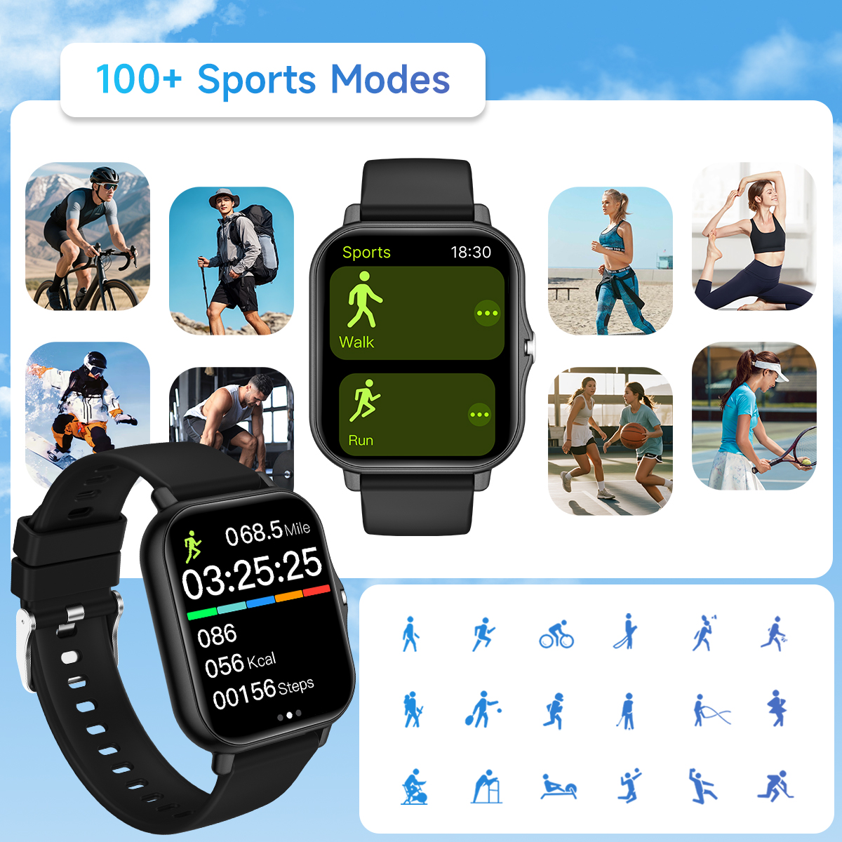 New Smartwatch 1.83-inch Touch - Smartwatch Sports Watches For Women incelemesi ve fiyatı