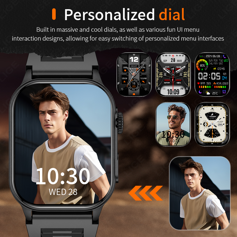 LIGE Smart Watch for Men 3ATM  - Smartwatch Latest Watches For Men incelemesi ve fiyatı