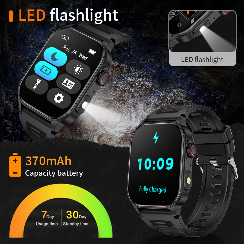 LIGE Smart Watch for Men 3ATM  - Smartwatch Latest Watches For Men incelemesi ve fiyatı