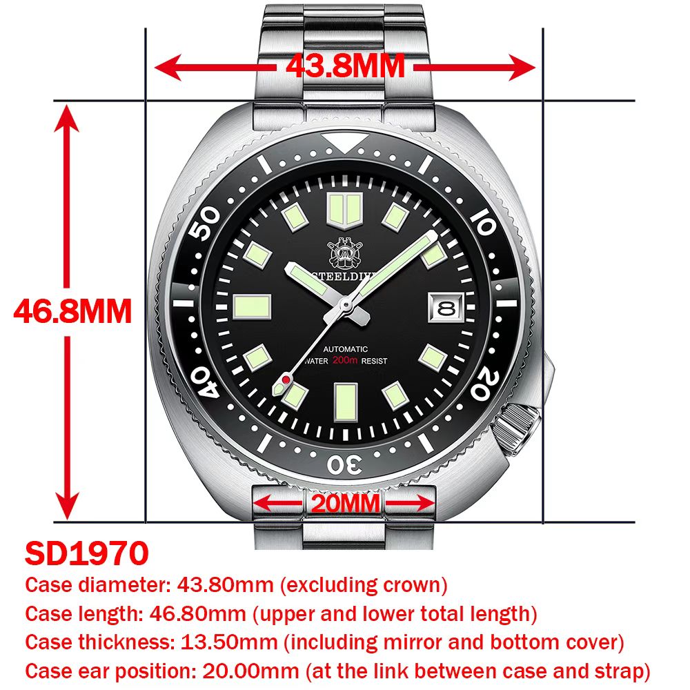 Steeldive SD1970 White Date Ba - Diesel Watches Smartwatch incelemesi ve fiyatı