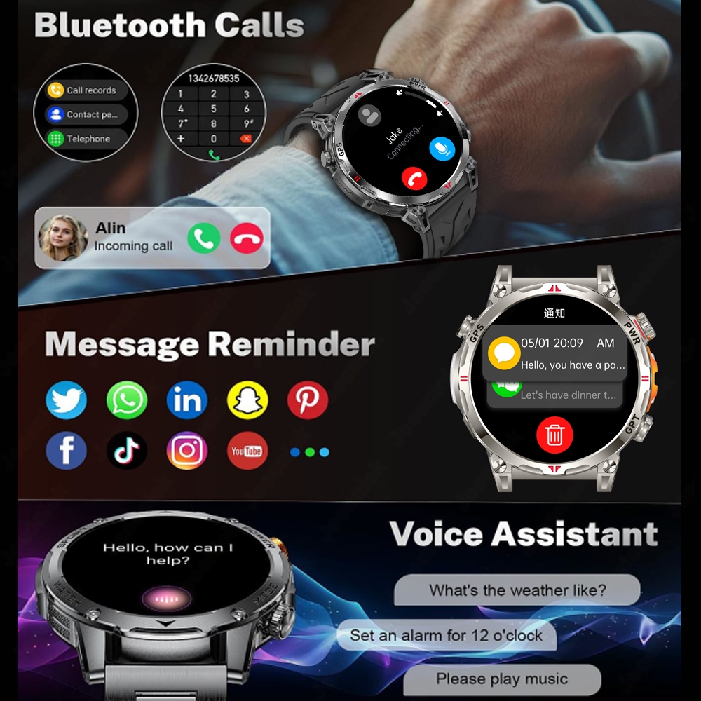 New Professional GPS Sports Sm - Smartwatch Running Watches For Men incelemesi ve fiyatı
