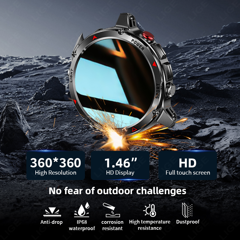 LIGE New Professional GPS Spor - Smartwatch Running Watches For Men incelemesi ve fiyatı