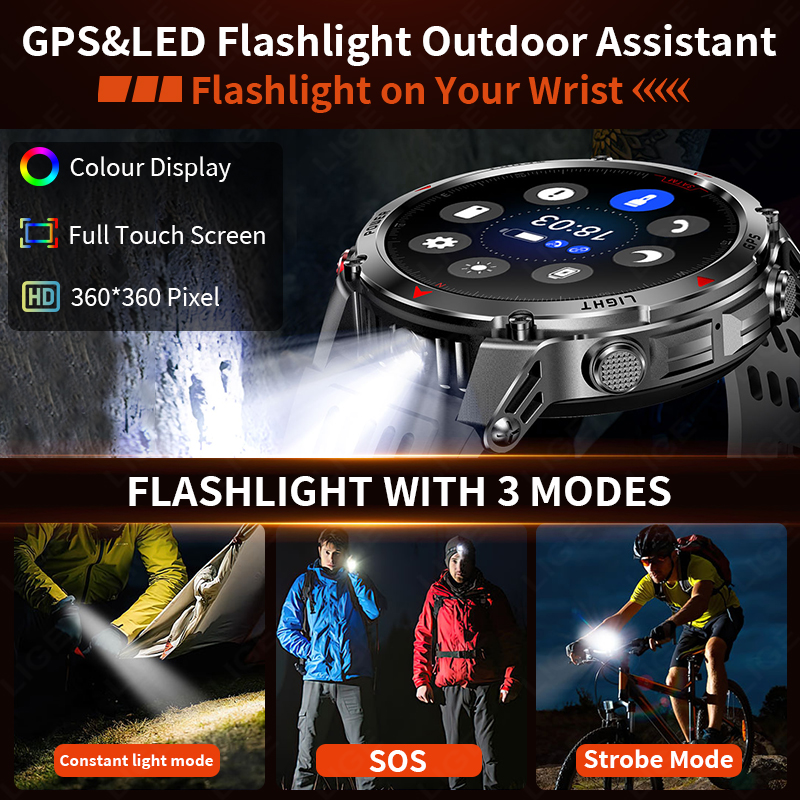 LIGE New Professional GPS Spor - Smartwatch Running Watches For Men incelemesi ve fiyatı