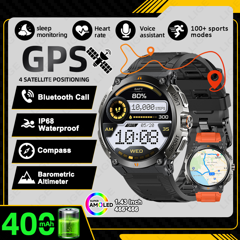 LIGE New Professional GPS Spor - Smartwatch Running Watches For Men incelemesi ve fiyatı