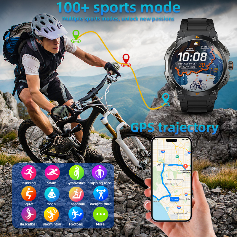 LIGE New Professional GPS Spor - Smartwatch Running Watches For Men incelemesi ve fiyatı