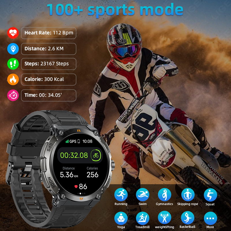 LIGE New Professional GPS Spor - Smartwatch Running Watches For Men incelemesi ve fiyatı